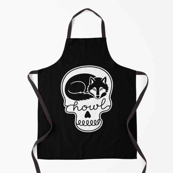 Item preview, howlin wolf Creepy Cute Wolf Skull Howling Spooky Season designed and sold by gunaone-design.