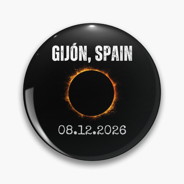Item preview, Gijón Spain Total Sun Obscuration 2026 designed and sold by snowry.