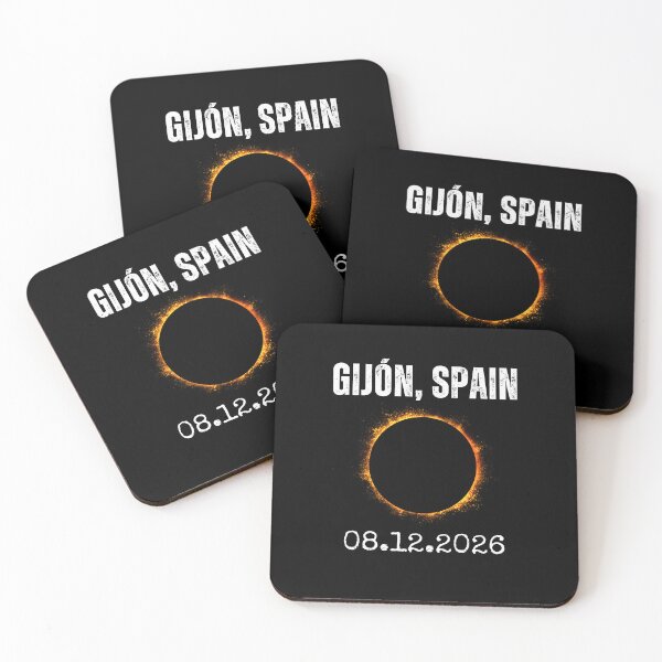 Item preview, Gijón Spain Total Sun Obscuration 2026 designed and sold by snowry.