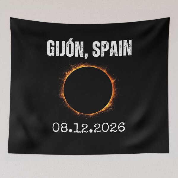 Item preview, Gijón Spain Total Sun Obscuration 2026 designed and sold by snowry.