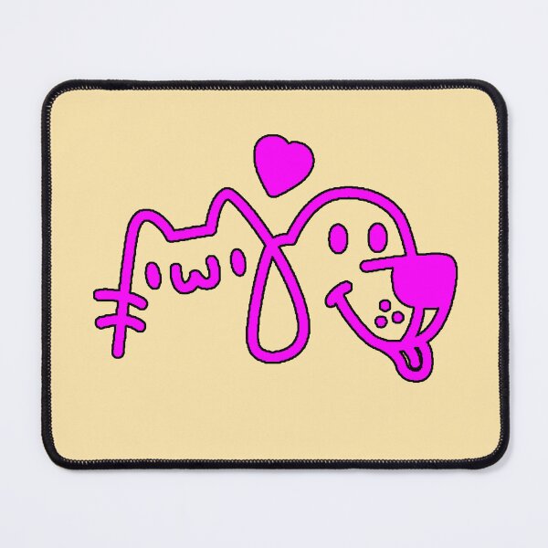 Item preview, Cat Dog Love Kawaii Magenta Line Pets Friends designed and sold by AstronautMerch.