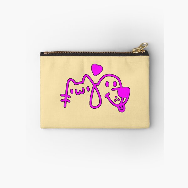 Item preview, Cat Dog Love Kawaii Magenta Line Pets Friends designed and sold by AstronautMerch.