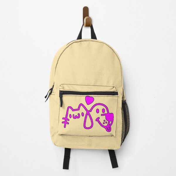 Item preview, Cat Dog Love Kawaii Magenta Line Pets Friends designed and sold by AstronautMerch.