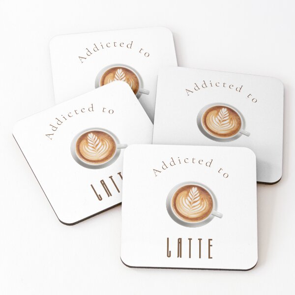 Item preview, Addicted to Latte Coffee Wall Art Print Dark Aesthetic designed and sold by MoodsOfMine.