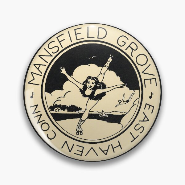 Item preview, Mansfield Grove East Haven Connecticut Roller Skating Rink Sticker Decal Label designed and sold by tislord.