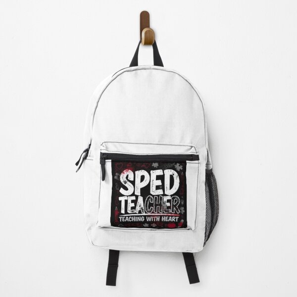 Item preview, SPED Teacher 99% Full Cover Square Design | Teaching With Heart | Bold Special Education Shirt designed and sold by Petringo.