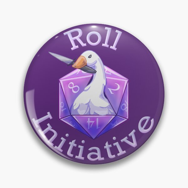 Item preview, Roll Initiative Goose - Purple designed and sold by -Solarly-.
