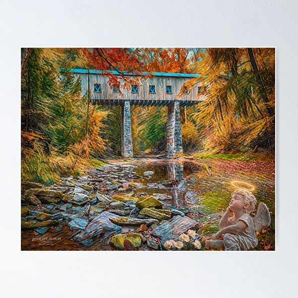 Item preview, “Little Angel Dreams on the Creek Bank at Dusk” designed and sold by RiverDeeDesigns.