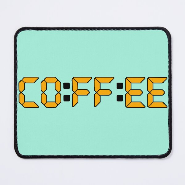 Item preview, CO:FF:EE Coffee Time Digital Clock designed and sold by AstronautMerch.