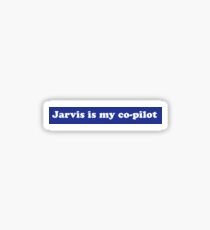 Jarvis is my co-pilot Sticker