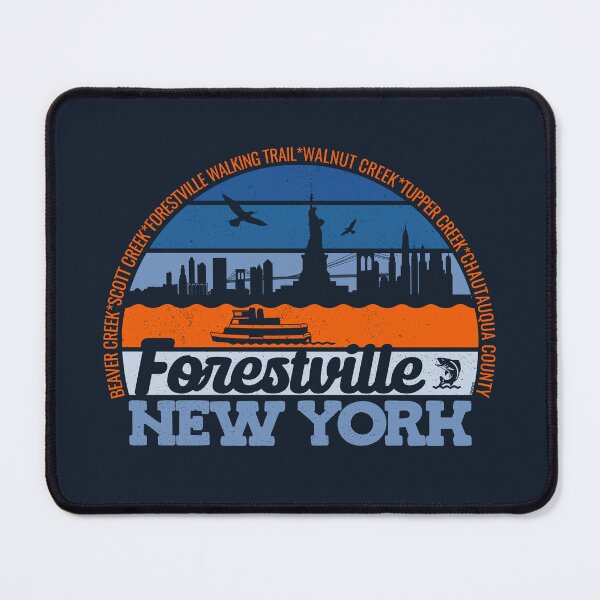 Item preview, Forestville New York Sunset Retro Vintage Local Pride Logo designed and sold by CRHPOD20.