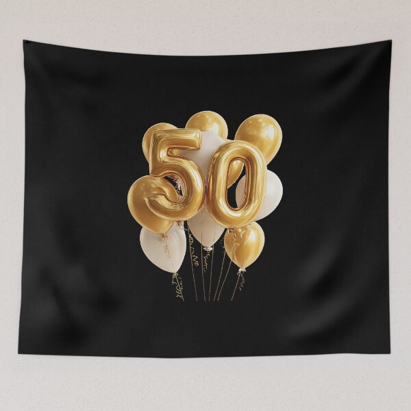 Item preview, Gold 50th Anniversary Balloons designed and sold by Creatby7030.