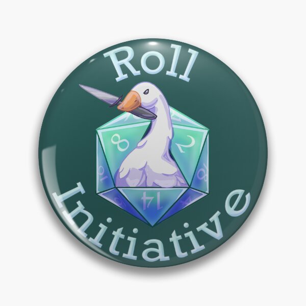 Item preview, Roll Initiative Goose - Teal designed and sold by -Solarly-.