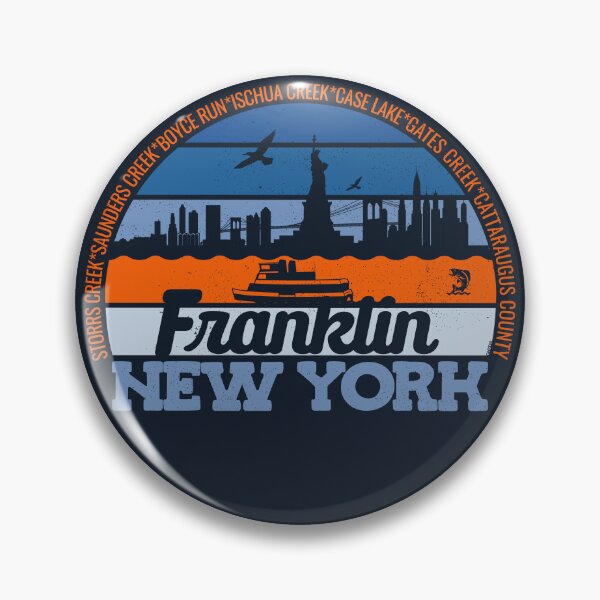 Item preview, Franklin New York Sunset Retro Vintage Local Pride Logo designed and sold by CRHPOD20.