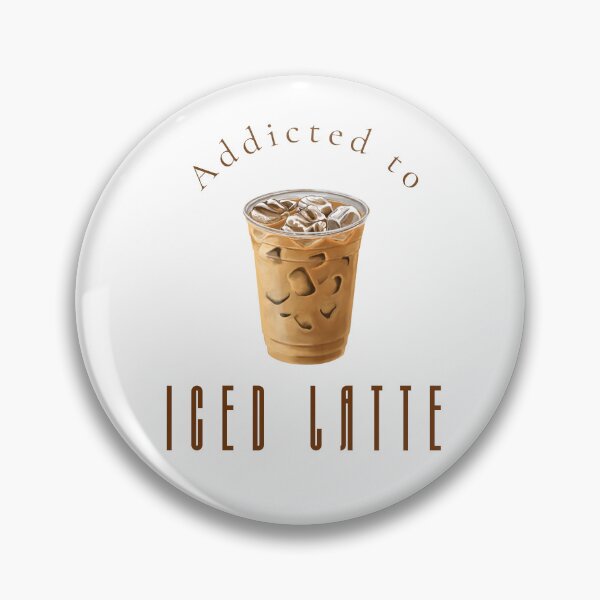 Item preview, Addicted to Iced Latte — Funny Coffee Lover Wall Art Print designed and sold by MoodsOfMine.