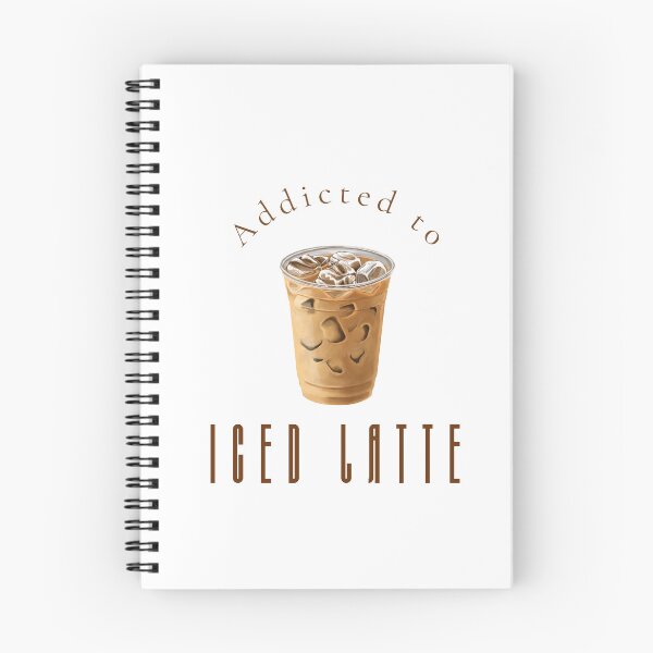Item preview, Addicted to Iced Latte — Funny Coffee Lover Wall Art Print designed and sold by MoodsOfMine.