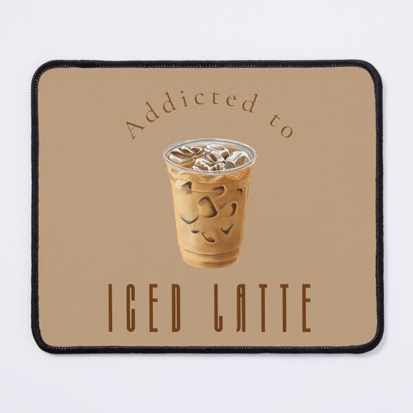 Item preview, Addicted to Iced Latte — Funny Coffee Lover Wall Art Print designed and sold by MoodsOfMine.