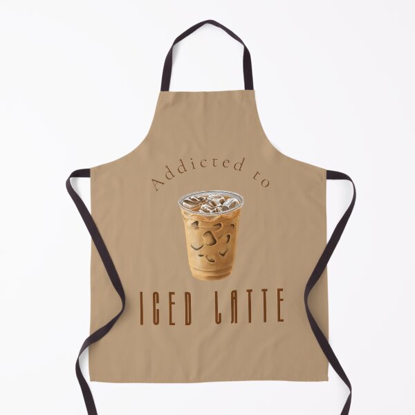 Item preview, Addicted to Iced Latte — Funny Coffee Lover Wall Art Print designed and sold by MoodsOfMine.