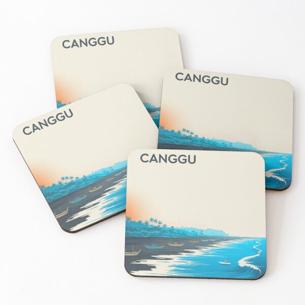 Item preview, Canggu Sunset Surf Beach Illustration designed and sold by YounexxART.