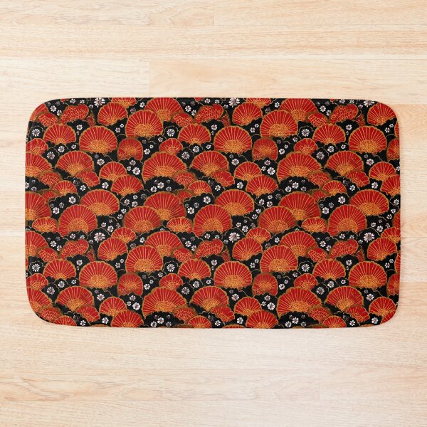 Item preview, Traditional Japanese Fan Sakura Pattern Art designed and sold by NicolasGlowArt.