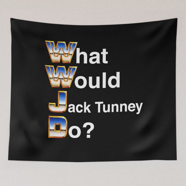 Item preview, "What Would Jack Tunney Do?" WWJD Parody designed and sold by handfuloftights.