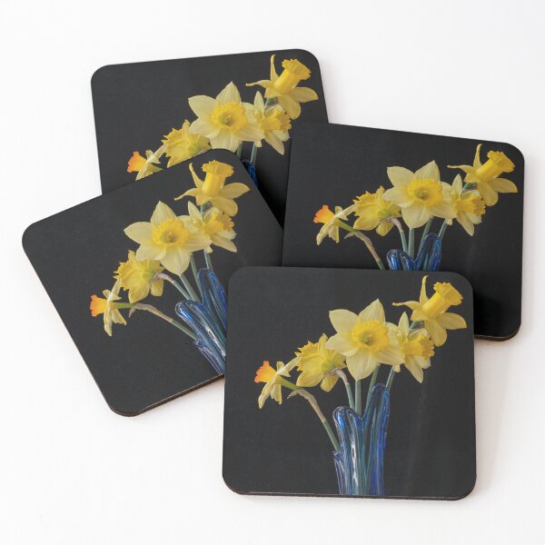 Item preview, Pretty Daffodils in Blue Vase designed and sold by Gerda Grice Photography.