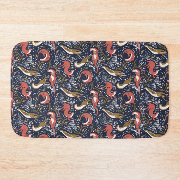 Item preview, Playful Otters - Ochre designed and sold by appleyards.