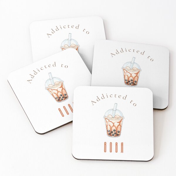 Item preview, Addicted to Boba Bubble Tea Lover Print Retro Wall Art designed and sold by MoodsOfMine.