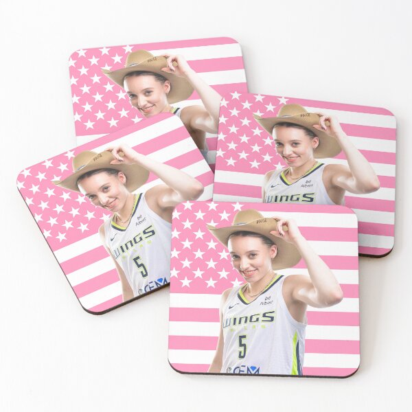 Item preview, Paige Bueckers Pink USA Flag designed and sold by hihoops.
