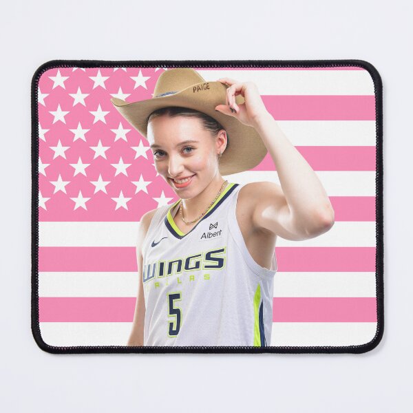 Item preview, Paige Bueckers Pink USA Flag designed and sold by hihoops.