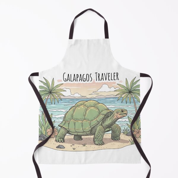 Item preview, Galapagos Giant Tortoise Sticker – Tropical Island Travel Illustration designed and sold by Modefissi.
