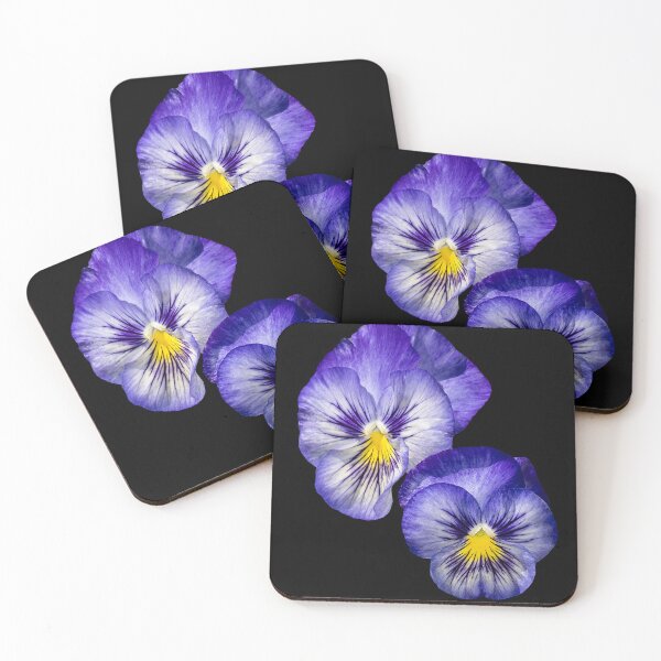 Item preview, Purple & Yellow Pansy Pair — Botanical Floral Macro Photography designed and sold by Susarellis.