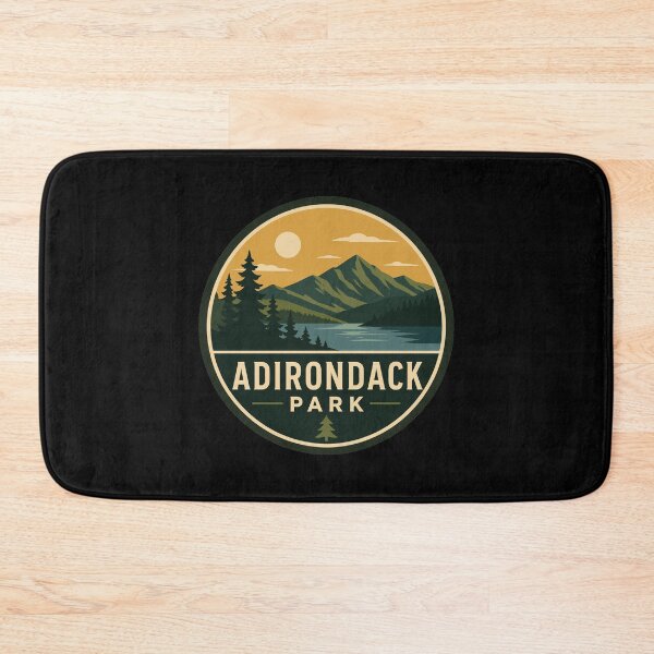 Item preview, Adirondack Park in New York, Vintage Travel Art Circle Emblem designed and sold by MaateoDesign.