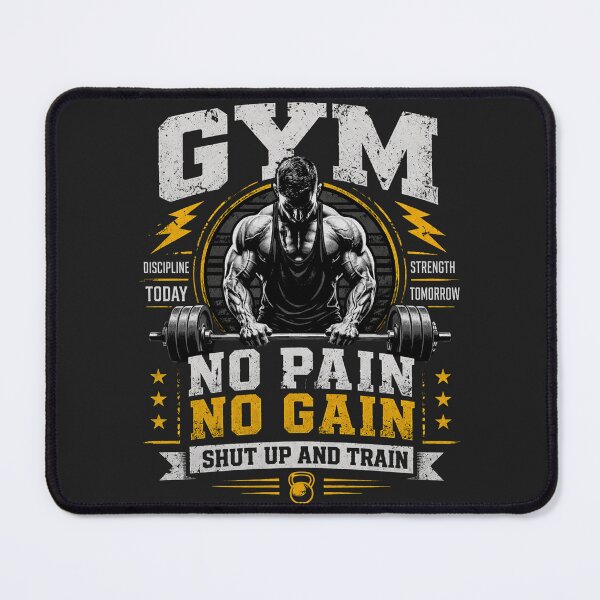 Item preview, No Pain No Gain Shut Up And Train Gym Workout Shirt designed and sold by Drip5.