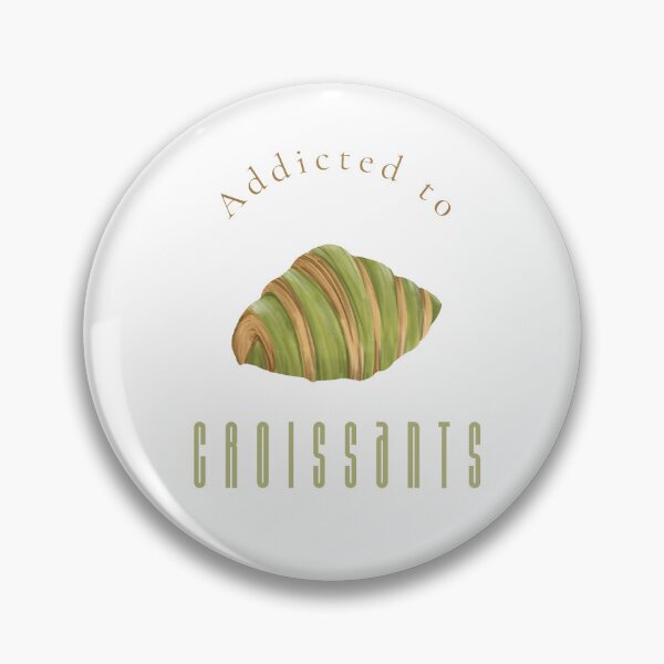 Item preview, Addicted to Croissants Matcha Green Foodie Wall Art Print designed and sold by MoodsOfMine.