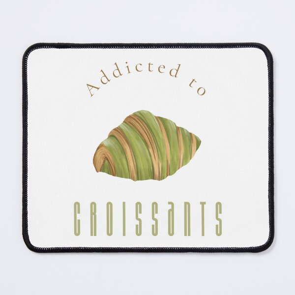 Item preview, Addicted to Croissants Matcha Green Foodie Wall Art Print designed and sold by MoodsOfMine.