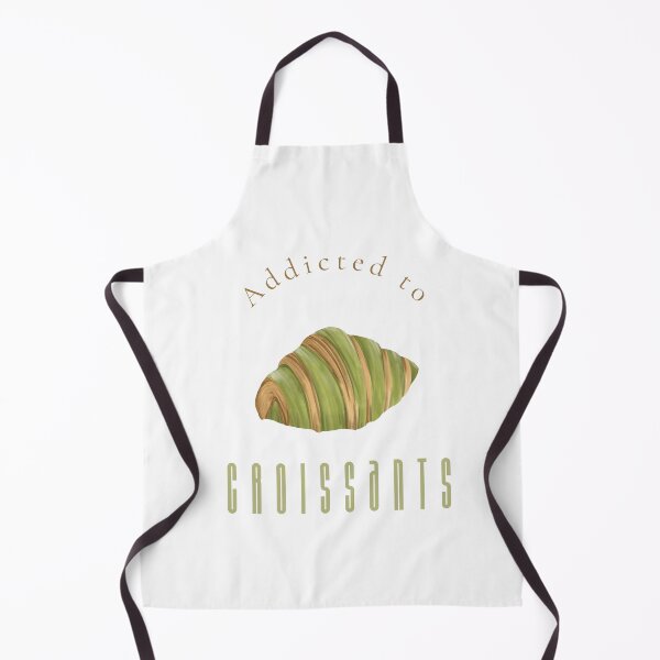 Item preview, Addicted to Croissants Matcha Green Foodie Wall Art Print designed and sold by MoodsOfMine.