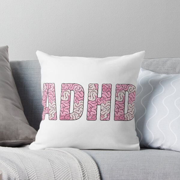 Item preview, ADHD Brain Letters - Pink & Beige Anatomy Text Art designed and sold by AR-Corner.