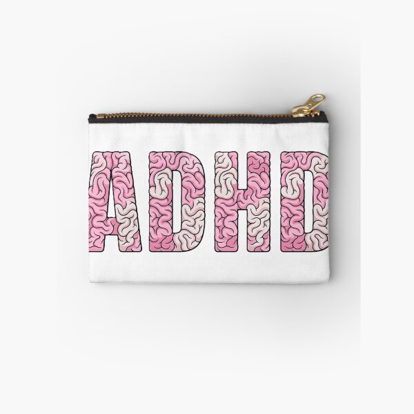 Item preview, ADHD Brain Letters - Pink & Beige Anatomy Text Art designed and sold by AR-Corner.