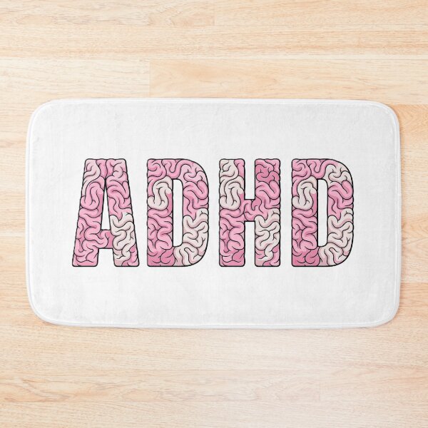Item preview, ADHD Brain Letters - Pink & Beige Anatomy Text Art designed and sold by AR-Corner.