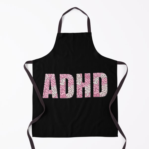 Item preview, ADHD Brain Letters - Pink & Beige Anatomy Text Art designed and sold by AR-Corner.