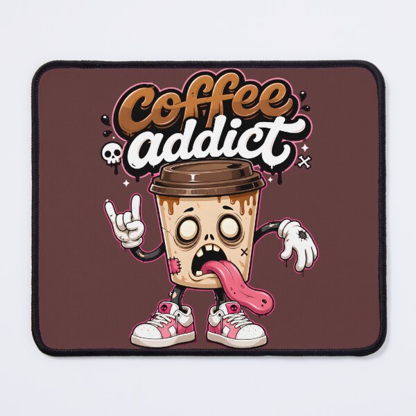 Item preview, Zombie Coffee Cup Addict Illustration designed and sold by Rohan132.