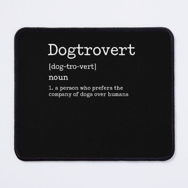 Item preview, Dogtrovert Definition Typography Design designed and sold by SiarheiYur.