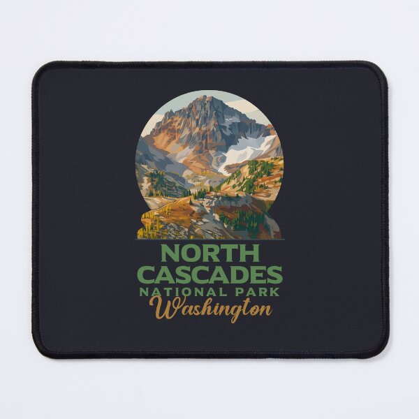 Item preview, Vintage North Cascades National Park Washington Travel Badge designed and sold by LinaValearte.