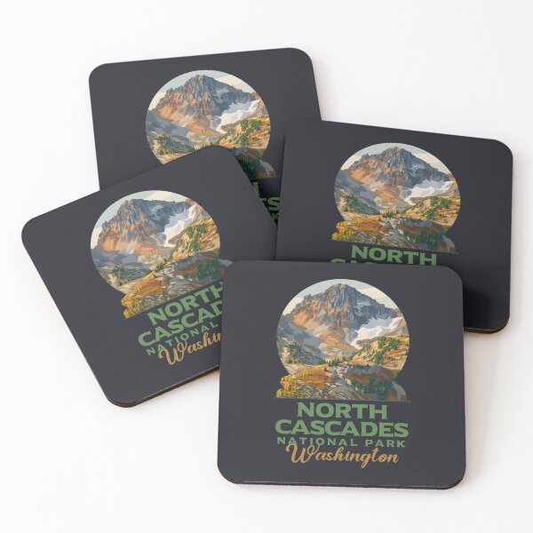 Item preview, Vintage North Cascades National Park Washington Travel Badge designed and sold by LinaValearte.