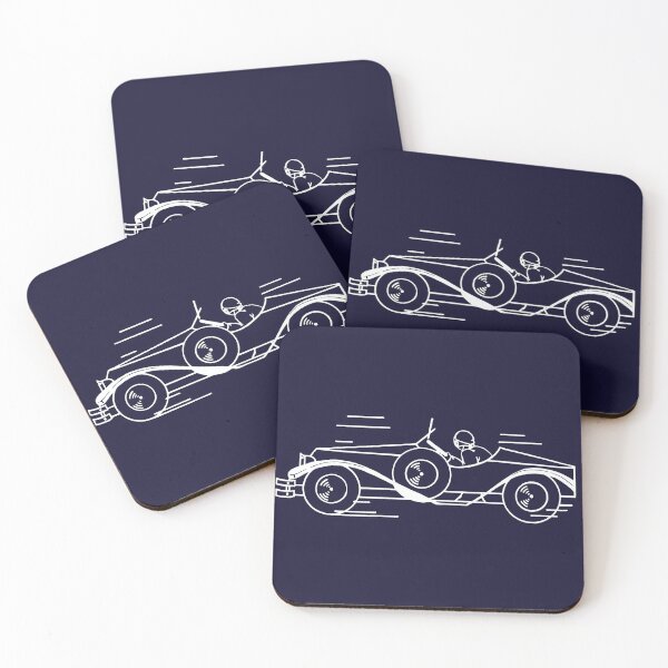 Item preview, Vroom! Classic Art Deco Roadster *Unfilled Lines* T-Shirt designed and sold by HiddenWalnuts.