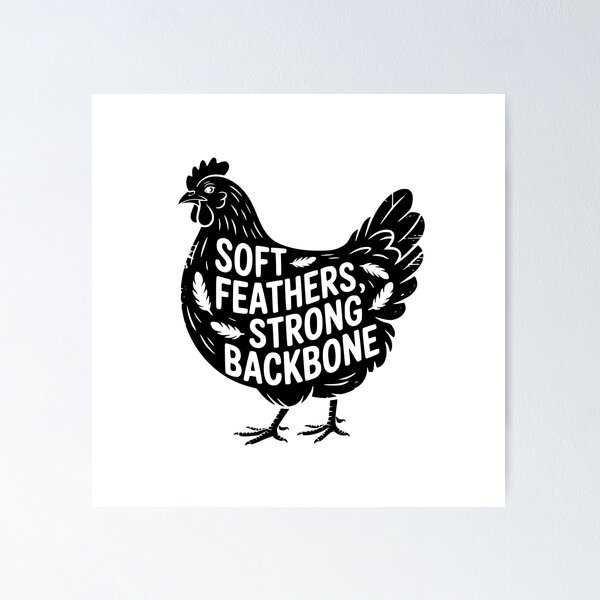 Item preview, Soft Feathers Strong Backbone designed and sold by theartfulaspie.