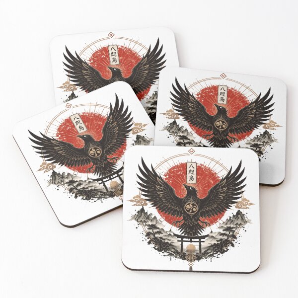 Item preview, Yatagarasu Solar Crest – Japanese Mythic Crow Emblem designed and sold by OblivionRise.