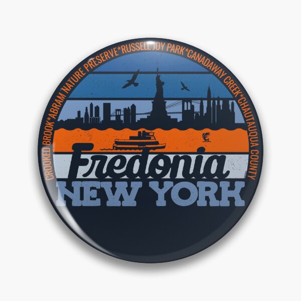Item preview, Fredonia New York Sunset Retro Vintage Local Pride Logo designed and sold by CRHPOD20.