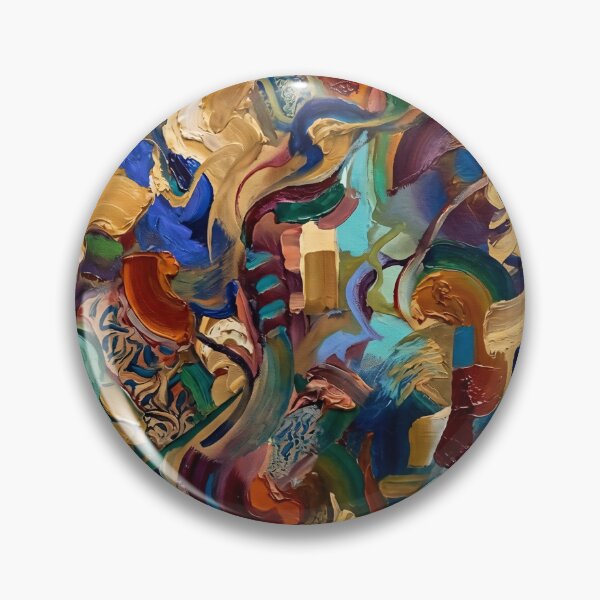 Item preview, Vibrant Abstract Impasto Expressionist Painting designed and sold by PixorStudio.